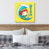 Toile Aquaman | Chibi Mera Riding Vague Graphique (Insitu(Chambre))