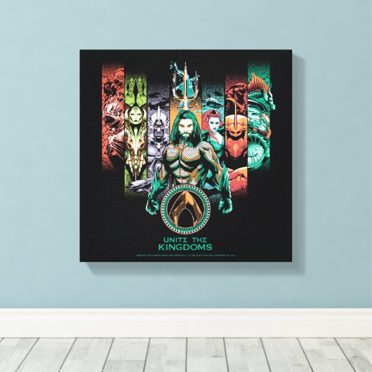 Toile Aquaman | Graphique d'Atlanteans "Unite The Kingdo (Insitu (Plancher de Bois))