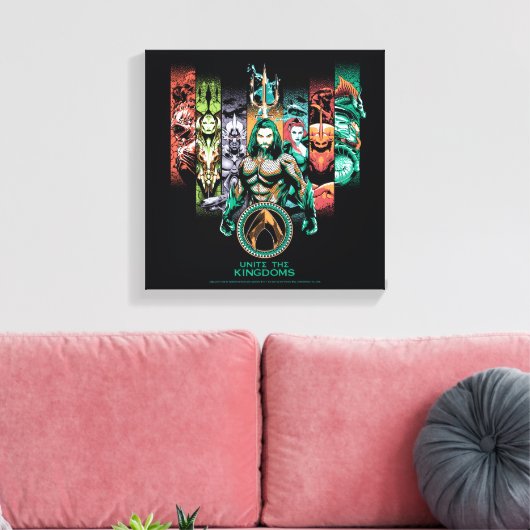 Toile Aquaman | Graphique d'Atlanteans "Unite The Kingdo (Insitu(Salon))