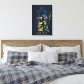 Toile Aquaman | Orin, Mera, et graphique noir de Manta (Insitu(Chambre))