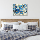 Toile Aquamarine Floral (Insitu(Chambre))