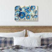 Toile Aquamarine Floral (Insitu(Chambre))