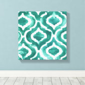Toile Aquamarine Motif IV (Insitu (Plancher de Bois))