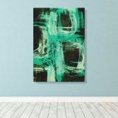 Toile Aquamarine Windows I (Insitu (Plancher de Bois))