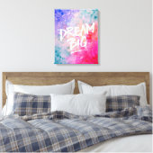 Toile Aquarelle Abstrait Dream Big (Insitu(Chambre))