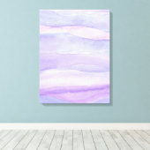 Toile Aquarelle Abstraite Lavender Purple Ocean Layers (Insitu (Plancher de Bois))
