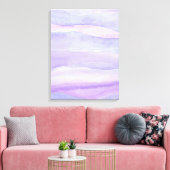 Toile Aquarelle Abstraite Lavender Purple Ocean Layers (Insitu(Salon))