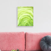 Toile Aquarelle Abstraite Lime Green Agate II (Insitu(Salon))