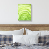 Toile Aquarelle Abstraite Lime Green Agate II (Insitu(Chambre))
