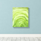 Toile Aquarelle Abstraite Lime Green Agate II (Insitu (Plancher de Bois))