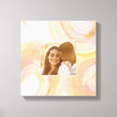 Toile Aquarelle Abstraite rose rose unique photo personn (Recto)