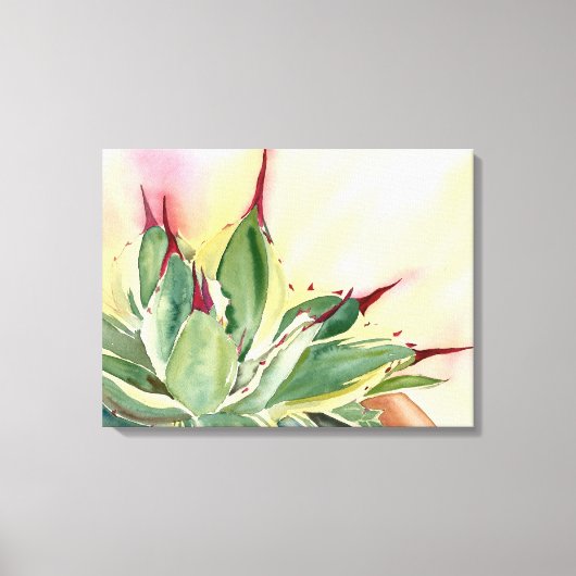 Toile Aquarelle Agave par Debra Lee Baldwin (Recto)