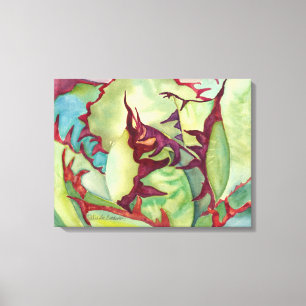 Toile Aquarelle Agave par Debra Lee Baldwin