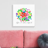Toile Aquarelle Arc-en-ciel (Insitu(Salon))