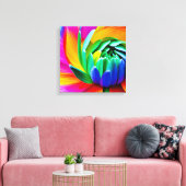 Toile Aquarelle arc-en-ciel (Insitu(Salon))