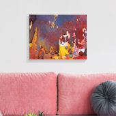 Toile Aquarelle arrière - plan 8 (Insitu(Salon))