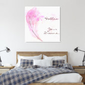 Toile Aquarelle avec plume et devis (Insitu(Chambre))