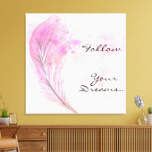 Toile Aquarelle avec plume et devis (Insitu(Salon))