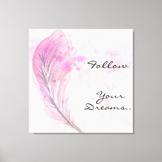 Toile Aquarelle avec plume et devis (Recto)
