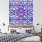 Toile Aquarelle Azulejo Violet Espagnol Personnalisé (Insitu(Chambre))
