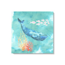 Aquarelle Baleine bleue ID368