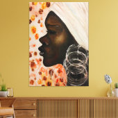 Toile Aquarelle - Beauté africaine (Insitu(Salon))