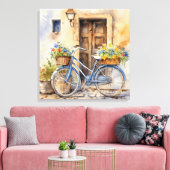 Toile Aquarelle Bicyclette Art (Insitu(Salon))