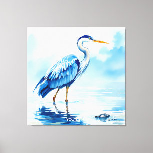 Toile Aquarelle bleu Imaginaire