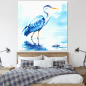 Toile Aquarelle bleu Imaginaire (Insitu(Chambre))