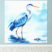 Toile Aquarelle bleu Imaginaire (Insitu (Plancher de Bois))
