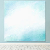 Toile Aquarelle bleue (Insitu (Plancher de Bois))