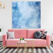 Toile Aquarelle bleue (Insitu(Salon))