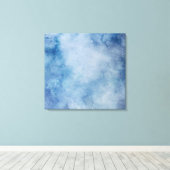 Toile Aquarelle bleue (Insitu (Plancher de Bois))