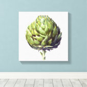 Toile Aquarelle botanique d'Artichoke (Insitu (Plancher de Bois))