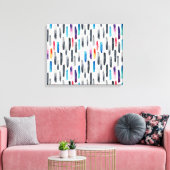 Toile Aquarelle brosse, coloré et transparent (Insitu(Salon))
