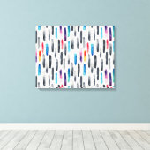 Toile Aquarelle brosse, coloré et transparent (Insitu (Plancher de Bois))