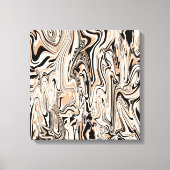 Toile Aquarelle Brown de couleur noire de Swirls    (Recto)