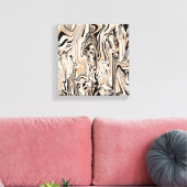 Toile Aquarelle Brown de couleur noire de Swirls   (Insitu(Salon))