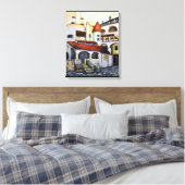 Toile Aquarelle Château Dracula Cour intérieure (Insitu(Chambre))