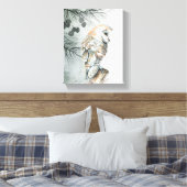 Toile Aquarelle Chouette Oiseau Nature Faune Art (Insitu(Chambre))