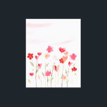 Toile Aquarelle Coeur et Fleurs<br><div class="desc">Cette belle aquarelle à imprimé de coeur et de fleurs apporte une touche d'amour et de romantisme à votre décor. Avec de jolies nuances de coeurs roses, roses et roses peintes dans une délicate aquarelle, cette impression apportera une touche joyeuse et joyeuse à toute pièce. Que vous soyez à la...</div>