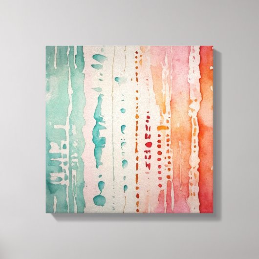 Toile Aquarelle couleur Abstraite (Recto)