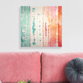 Toile Aquarelle couleur Abstraite (Insitu(Salon))