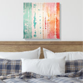 Toile Aquarelle couleur Abstraite (Insitu(Chambre))