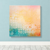 Toile Aquarelle couleur Abstraite (Insitu (Plancher de Bois))