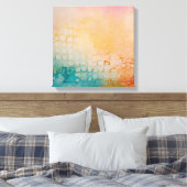 Toile Aquarelle couleur Abstraite (Insitu(Chambre))