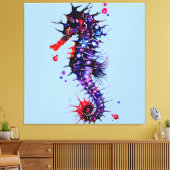 Toile Aquarelle couleur de cheval de mer (Insitu(Salon))