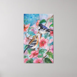 Toile Aquarelle - Courage