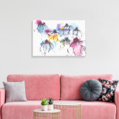 Toile Aquarelle Daisy Canvas Imprimer (Insitu(Salon))