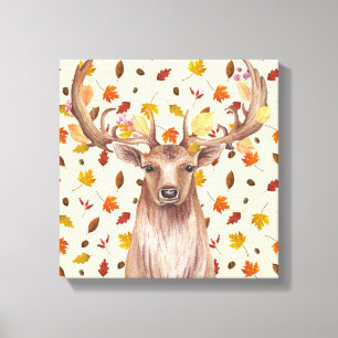 Toile Aquarelle d'automne